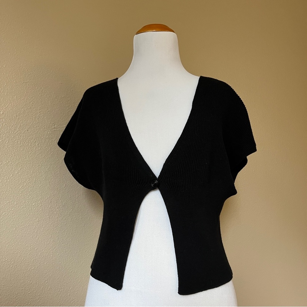 Vintage INC Y2K Cropped Knit Cardigan Top